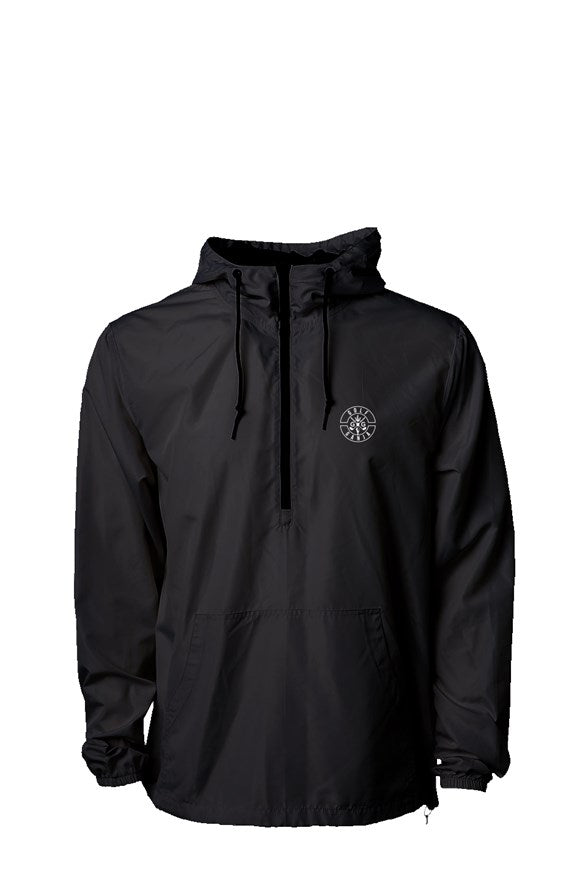 3/4 zip windbreaker - High Life 2 - Black & White