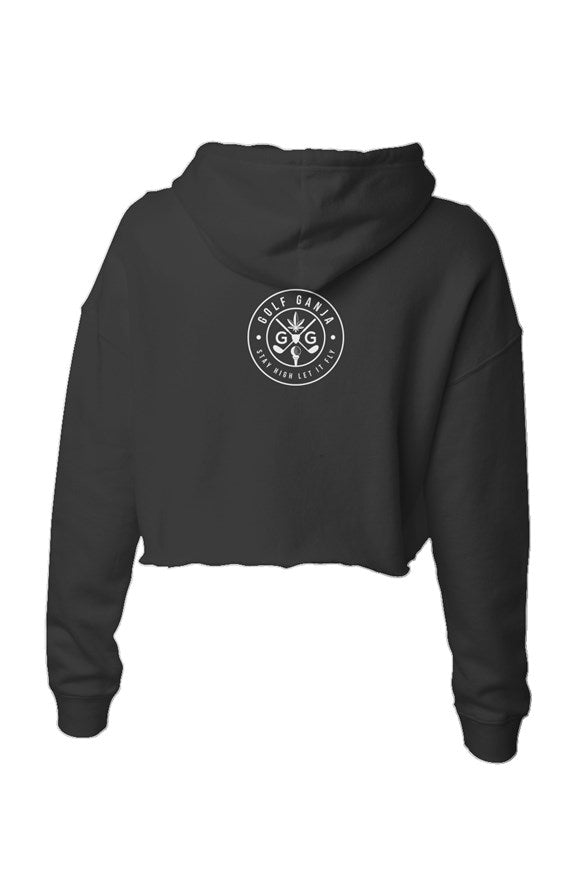 Playette Crop Hoodie - High Life - Black