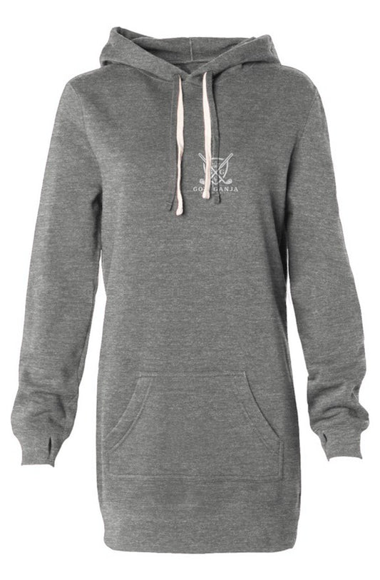 Hooded Sweatshirt Dress grey