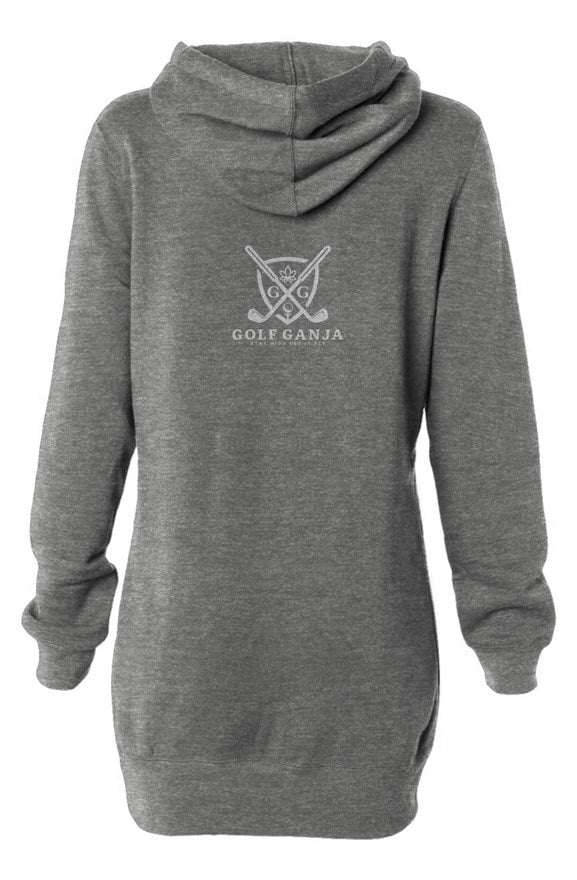 Hooded Sweatshirt Dress grey