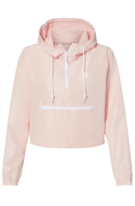 3/4 zip windbreaker - Club House - pink