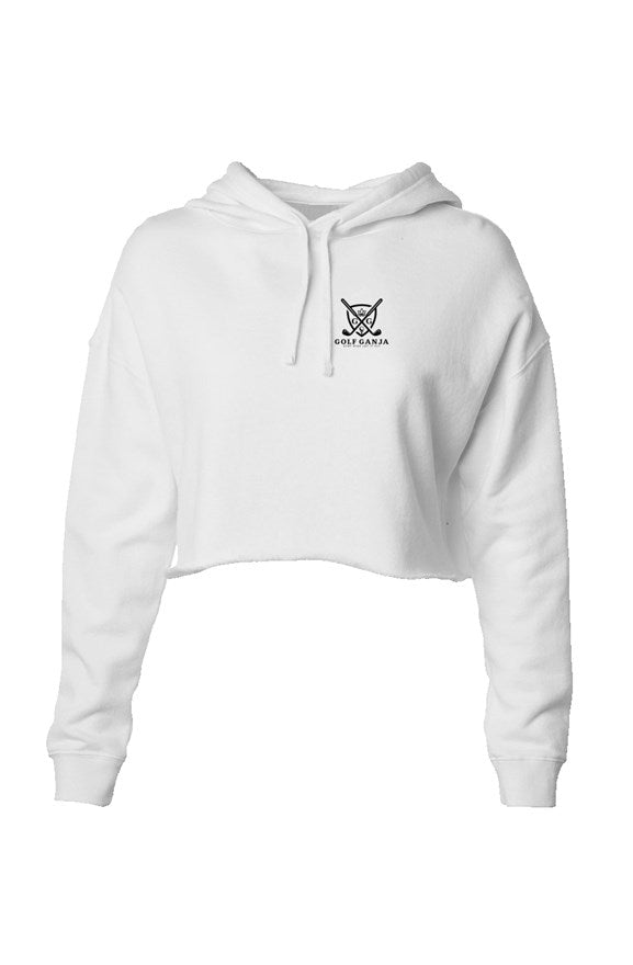 playette crop hoodie - club house - white