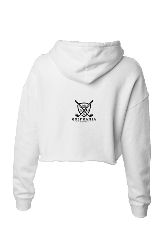 playette crop hoodie - club house - white